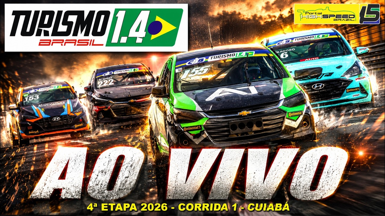🔴 TURISMO 1.4 BR | Corrida 1 | 4ª Etapa 2026 | Cuiabá (MT) | Ao Vivo