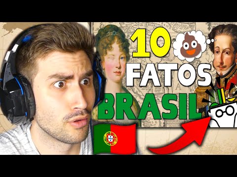 PORTUGUESE REACTS to 10 historical facts from BRAZIL @PlanoPiloto