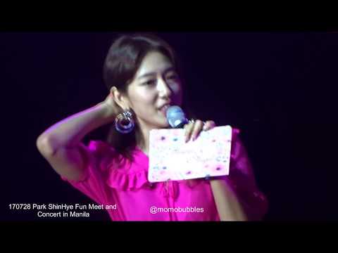 170728 Park ShinHye Fun Meet and Concert in Manila