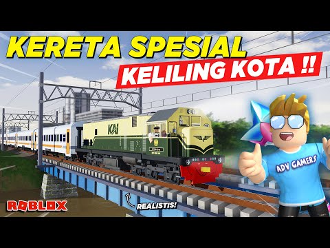 KELILING KOTA BARU NAIK KERETA API SPESIAL VINTAGE !! REVIEW GAME KAI - Roblox Indonesia
