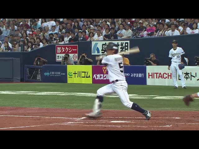 【2回裏】甘い球は見逃さない!! バファローズ・西野の勝ち越しタイムリーヒット!! 2017/9/2 Bs-L