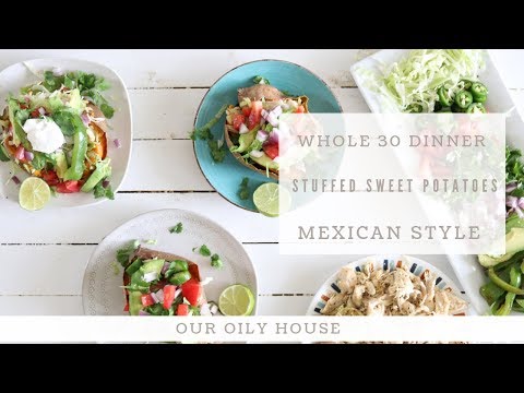 Whole 30 Stuffed Sweet Potatoes | MEXICAN STYLE | Paleo Dinner Ideas