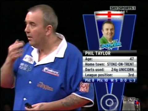 Premier League Darts 2008 - Week 9 - Phil Taylor v Terry Jenkins pt. 1