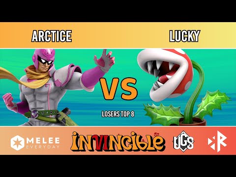 Invincible VI - Losers Top 8 - Arctice(Captain Falcon) Vs. Lucky(Piranha Plant)