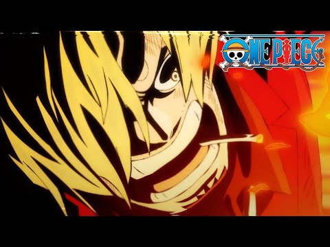Sanji Kicks Queen So Hard He Turns Into a Helicopter | One Piece