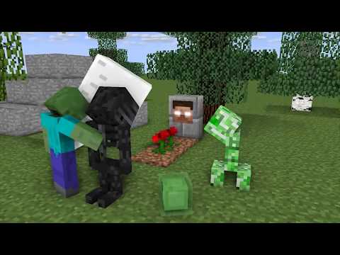 Monster School  RIP Herobrine   Scary Minecraft Animation