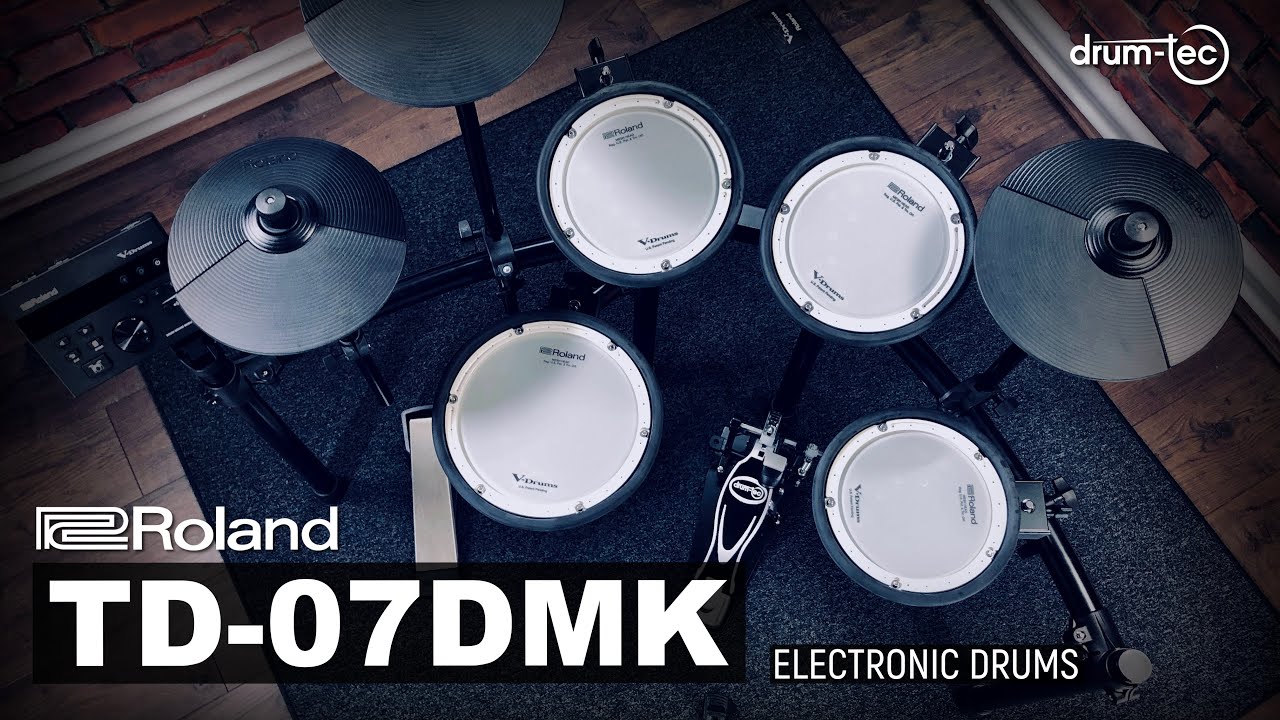 Roland TD-07DMK electronic drums unboxing & playing by drum-tec - YouTube