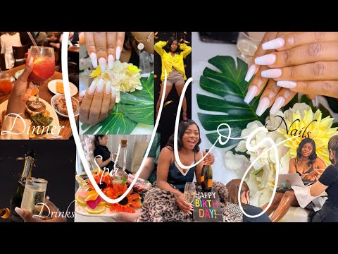 Birthday Vlog Recap | Body-care, Nails, Spa, Soft girl era,Drinks,Food | Part 1 #vlog