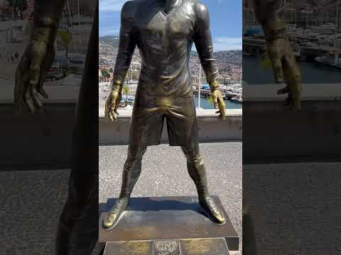 Cristiano Ronaldo statue Madeira Portugal @joricmclean #travel