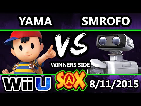 S@X 110 - Yama (Ness) Vs. Smrofo (ROB) SSB4 Tournament - Smash Wii U - Smash 4