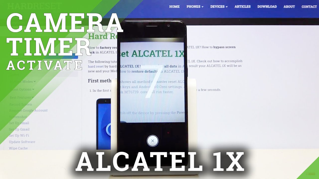How to Activate Camera Timer in ALCATEL 1X – Camera Settings