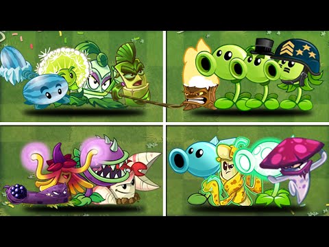 Team (Pokra + Spartan) & Random 8 Team Max Level Vs Team Zombie Level 15   - Who Will Win? - PvZ2