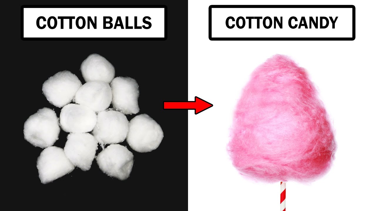 Turning cotton balls into cotton candy