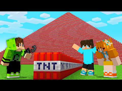 I FILLED my FRIEND’S WORLD with TNT in Minecraft!