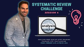Systematic Review Challenge - Session 4 Analysing your data