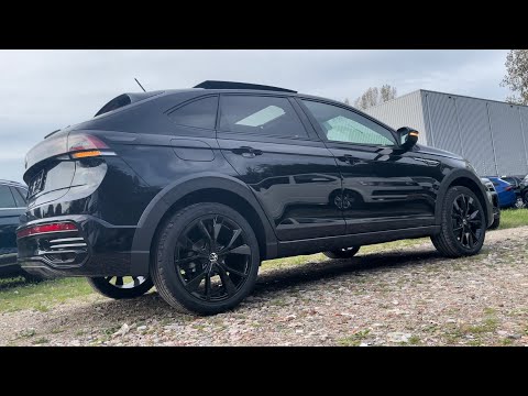 Volkswagen NEW Taigo Nivus 2023 R-Line Black Style in 4K 18 inch Misano Walk Around & detail inside