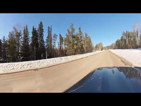 Spring Drive at Anglin Lake in Blue Heron Provincial Park