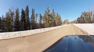 Spring Drive at Anglin Lake in Blue Heron Provincial Park