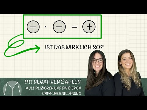 Mit negativen Zahlen multiplizieren und dividieren I Einfache Erklärung
