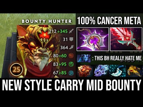 NEW Style 9000 MMR Solo Mid Bounty Imba 100% Crit Bloodthorn Deleted Riki Easy 24Kills DotA 2
