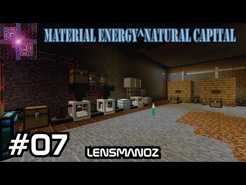 Minecraft - Material Energy^Natural Capital - Ep 7 - Calculator circuit setup