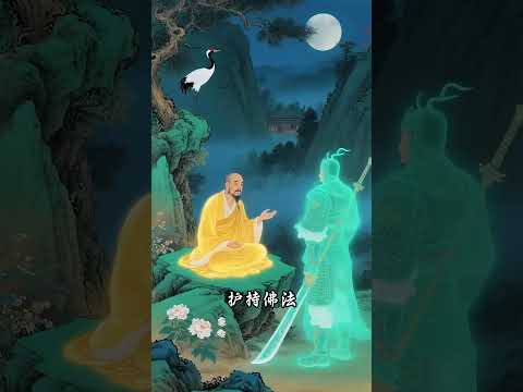 关羽化作伽蓝菩萨护法。 将&ldquo;忠义&rdquo;二字刻进了晨钟暮鼓 #关公 #关羽 #伽蓝#关二爷#护法