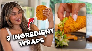Low Carb, Low Calorie, 3-Ingredient Wraps! So Easy & Delicious
