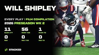 Will Shipley: Every Touch of 2026 Preseason Week 2 | Full Film Compilation