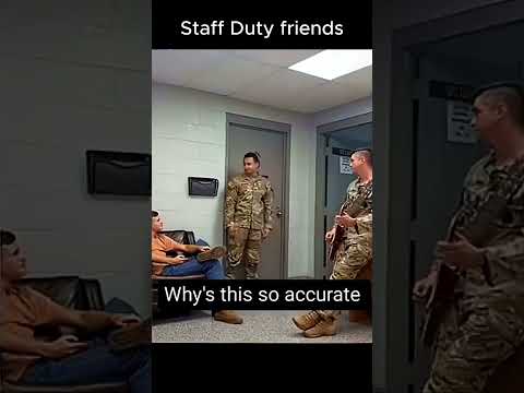 Staff Duty Music #army #fun #funny #fathercoffee