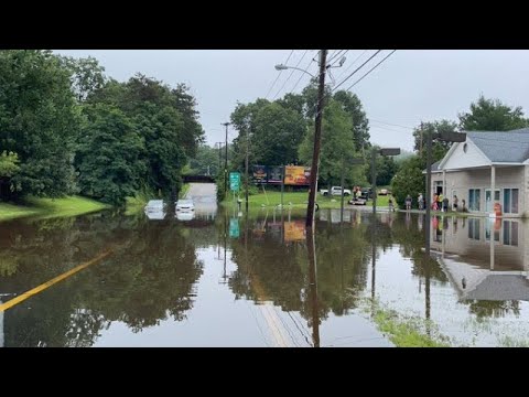 Major Street Flooding Palmer Ma, Unclogging Storm Drains, Heavy Rain