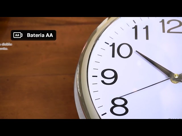 Vídeo relacionado con Officer Products Reloj de Pared de plástico, 30 cm, Negro, números arábigos, Reloj de Pared/Cuarzo, silencioso, para Escuela, Oficina, salón, Cocina, analógico, Moderno, Redondo Decorativo