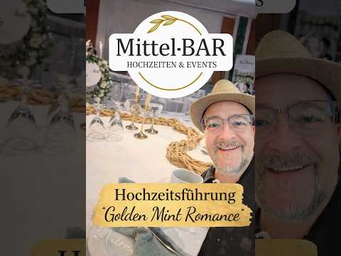 Hochzeitsführung Mittel-BAR – Golden Mint Romance