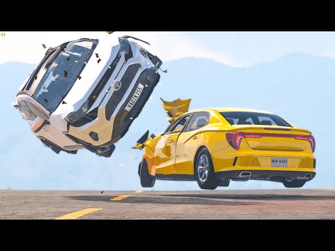 Out Of Control Rollover Crashes #35 - BeamNG Drive Crashes