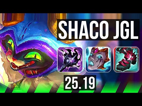 SHACO vs DIANA (JGL) | Rank 4 Shaco, 900+ games, Godlike | EUW Challenger | 25.19