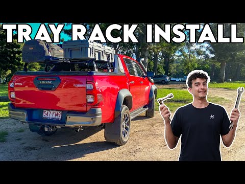 THIS NEW TUB RACK IS PERFECT!! // 2023 Toyota Hilux Rogue Build // Front Runner Load Bars EGR
