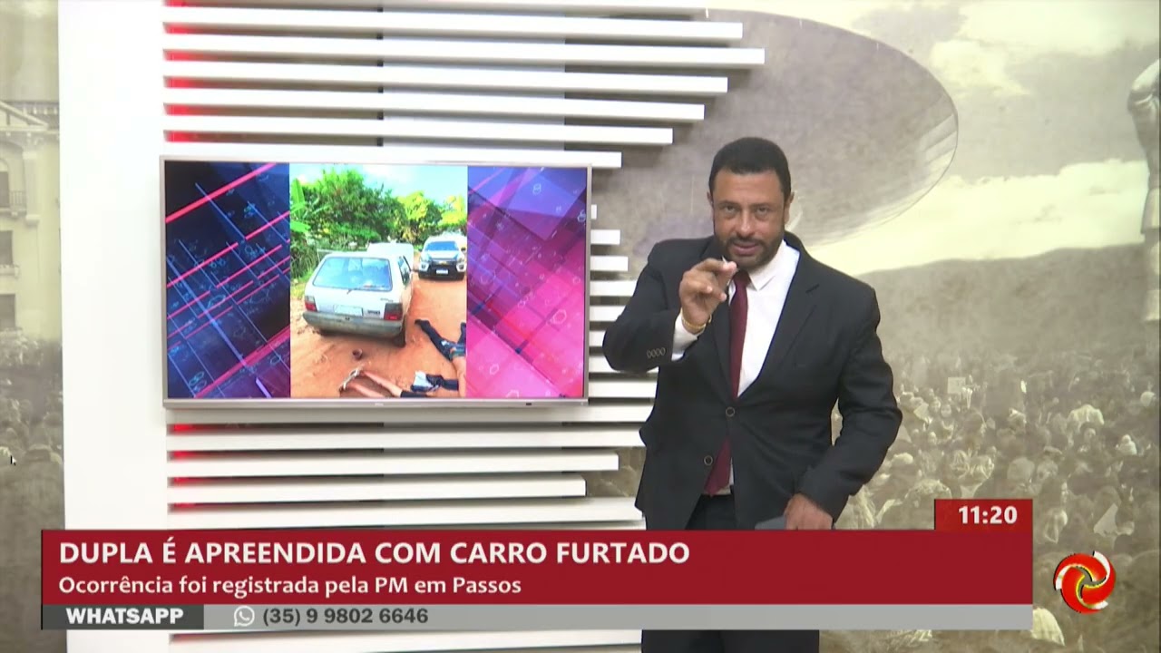 Adolescentes são apreendidos com carro furtado em Passos