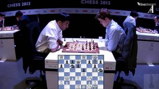 ♚ Vishy Anand vs Magnus Carlsen Chess Blitz ☆ Norway Chess 2013