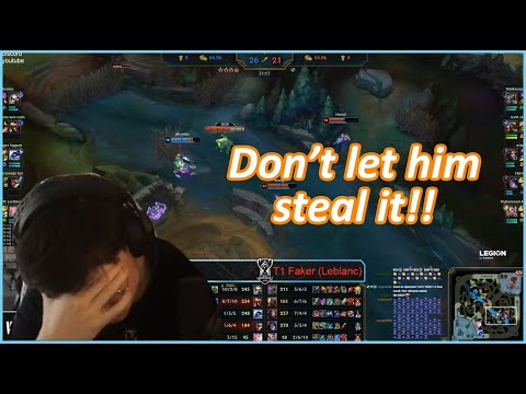CAEDREL reacts | EUW Camille tries to steal Faker's Mountain Drake