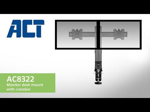 ACT Monitor arm 27" office, 2 monitors, quick height adjustment