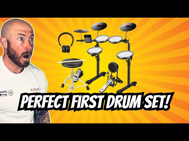 Vídeo relacionado con Set de Batería Eléctrica MK-0 con Pads de Malla Silent 7", Platillos de Goma 8", 12 Kits, 68 Sonidos, USB MIDI, Incluye Accesorios para Principiantes y Niños