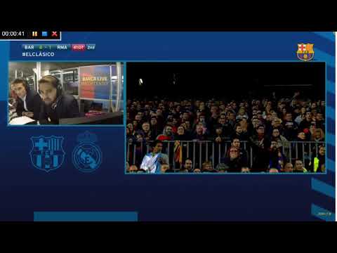 Relato gol de Vidal por Barcelona 5 - Real Madrid 1 y la manita del publico