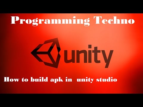 How to build apk in  unity studio