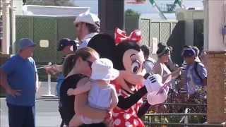 Magic Kingdom meet the characters, Minnie Mouse, Chip and Dale, Tinkerbell and Buzz Lightyear