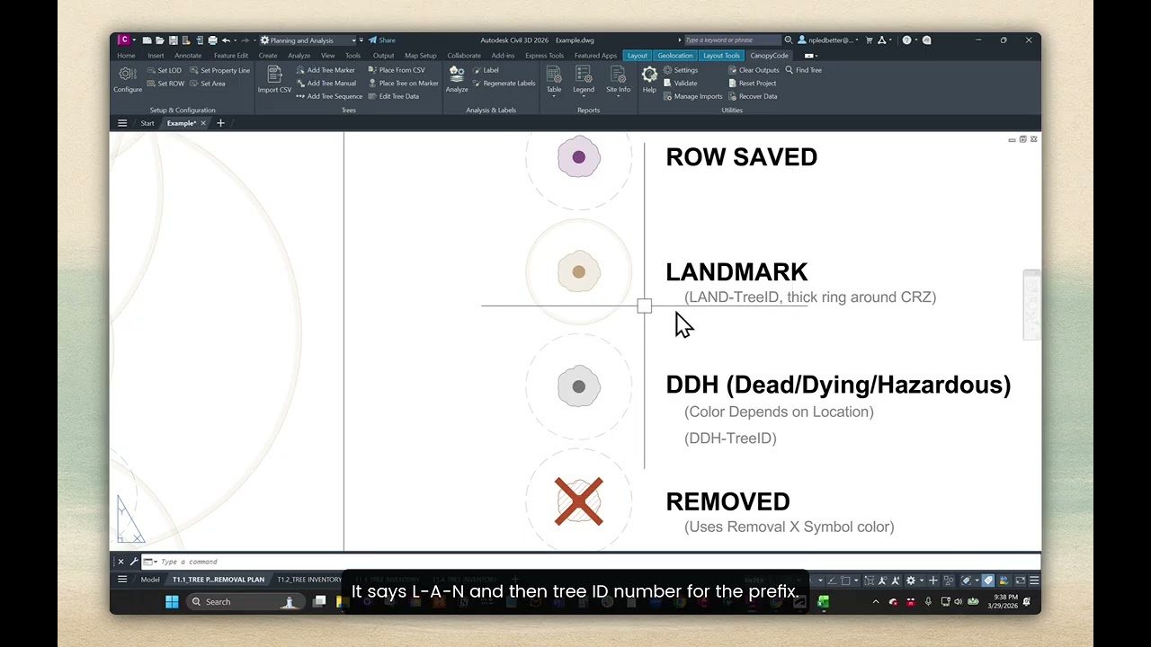 CanopyCode v1.0.12 - Update: install, 611 trees example files, new tree symbols, new set areas