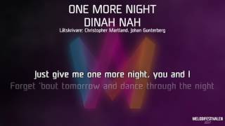 Dinah Nah - "One More Night"