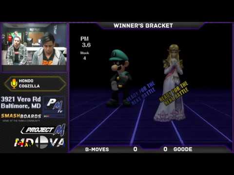 Project M @ Xanadu 11/28/16 Winners Bracket - B-Moves (Luigi) vs Goode (Zelda)