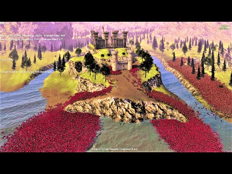 20,000 Spartans Flanks from 3 Sides to Capture Roman Empire in Castle Siege UEBS | Sparta vs Roman