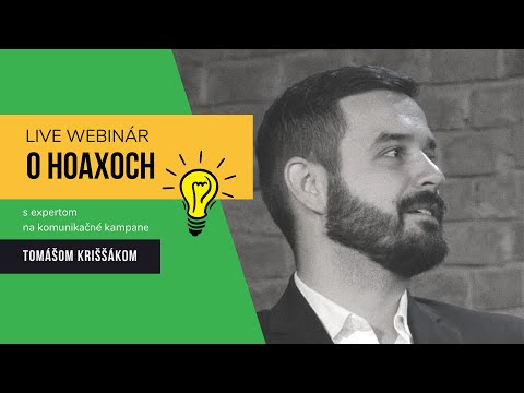 O dezinformáciách v dobe Corony s Tomášom Kriššákom