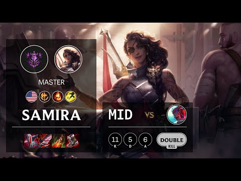 Samira Mid vs Yone - NA Master Patch 11.24b