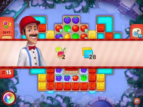 Gardenscapes Level 3647 With No Boosters - Hard Level